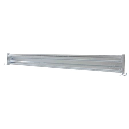 Vestil Bolt-On Style Guard Rail 9 Ft Galvanized GR-F2R-BO-9-HDG